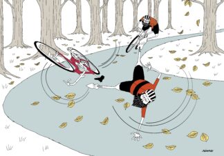 UNCLE RINNE Framed Art Print -- Fall Out --