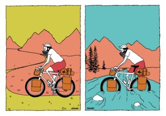 UNCLE RINNE Framed Art Print -- Go On The Way No way Go Forward --