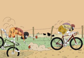 UNCLE RINNE Framed Art Print -- Gravel Race --