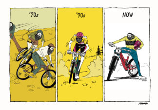 UNCLE RINNE Framed Art Print --  HISTORY OF MTB