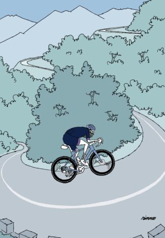 UNCLE RINNE Framed Art Print -- Just climb