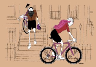 UNCLE RINNE Framed Art Print -- Let's Ride --