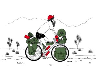 UNCLE RINNE Framed Art Print -- Life Is Journey --