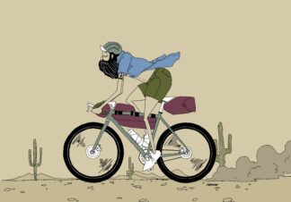 UNCLE RINNE Framed Art Print -- Ride on the wild side --