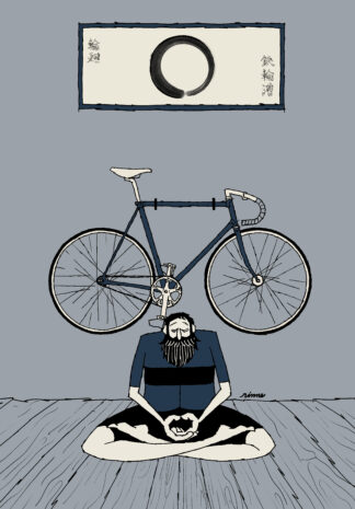 Rinne Framed Art Print --  Rinne zazen enso