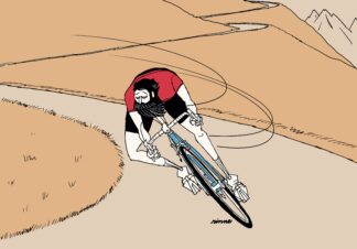 UNCLE RINNE Framed Art Print -- Speed demon