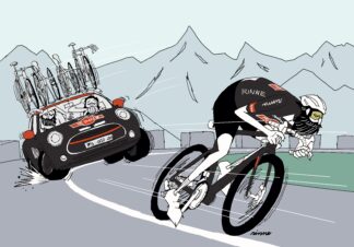 UNCLE RINNE Framed Art Print -- Tough Team Car