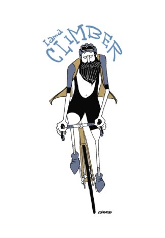 UNCLE RINNE Framed Art Print -- I am a Climber