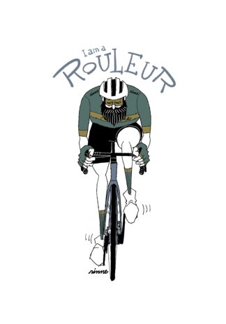 UNCLE RINNE Framed Art Print -- I am a Rouleur