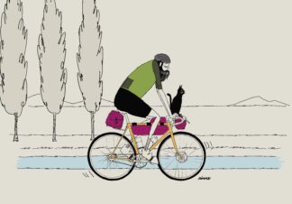 UNCLE RINNE Framed Art Print -- morning routine