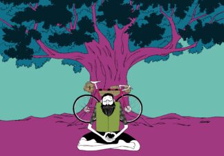 UNCLE RINNE Framed Art Print -- think constantly --